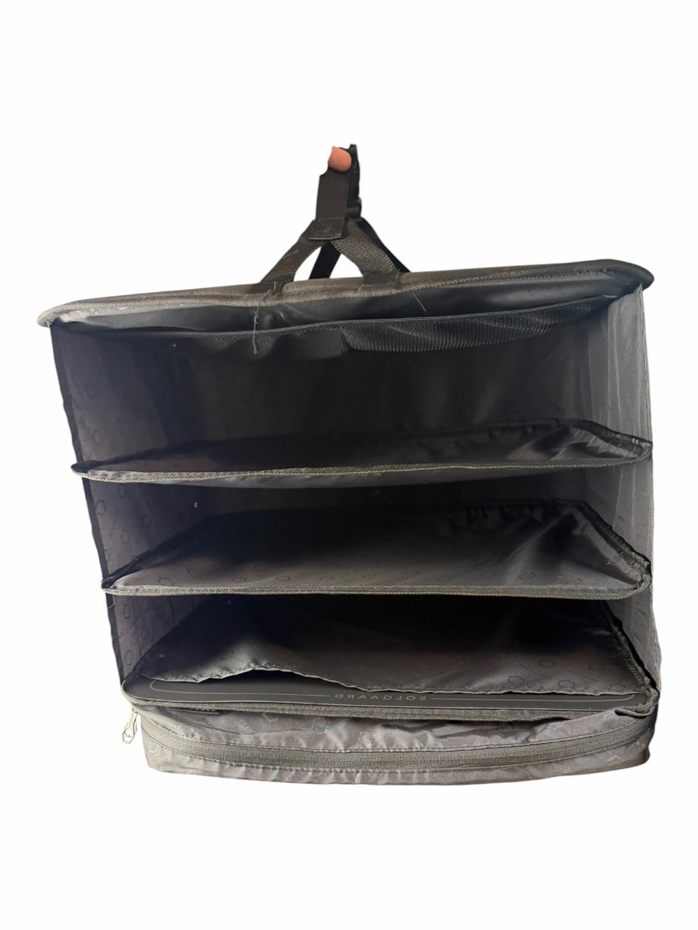 Solgaard The Carry-On Closet 4 Compartment Organizer Insert Only, Black, + Bags
